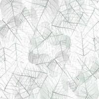 A green and white leaf pattern vector