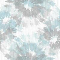 A blue and white abstract pattern with flowers vector