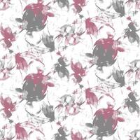 A pattern with flowers and leaves on it vector