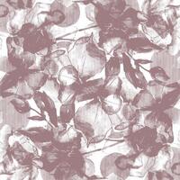 A pattern with flowers in pink and white vector