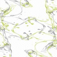 A green and white abstract pattern with a fish vector