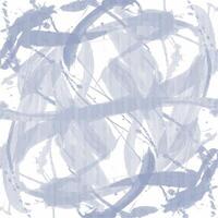 Abstract painting in blue and white with a white background vector