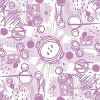 A purple and white pattern with circles and dots vector