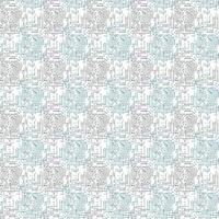 A blue and white pattern with squares vector