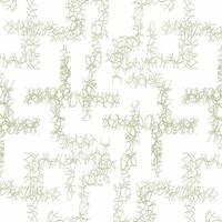 A green and white pattern with a bunch of vines vector