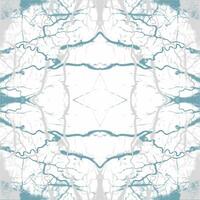 A blue and white abstract pattern with trees vector