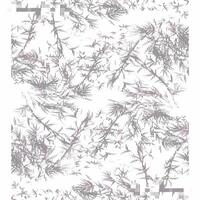 A pattern of purple and white flowers on a white background vector