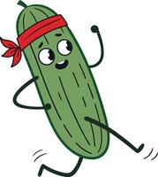 Cucumber on the Run vector
