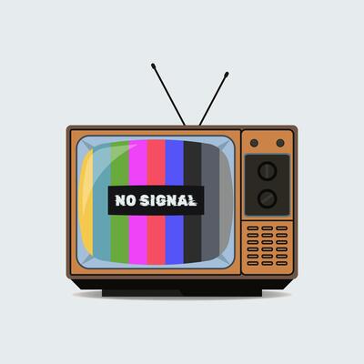 No signal television graphic design illustration