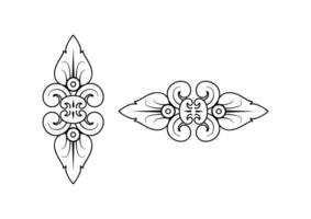 Set of retro vintage graphic design elements for frame, labels, logo art symbols and ornamental on white background. vector
