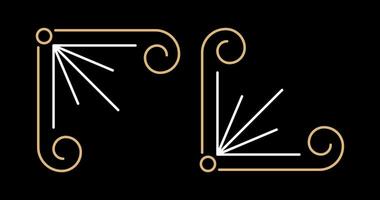 Set of retro vintage graphic design elements for frame, labels, logo symbols and ornamental corner. vector