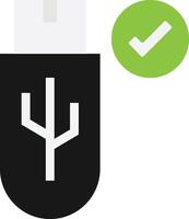 Usb Drive Storage Data Accepted vector