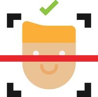 Face Data Accepted Recognition Security vector