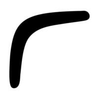 Boomerang in Motion The Art of Returning Flight Precision vector