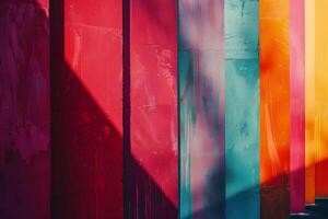Vibrant Colorful Abstract Geometric Background Design photo