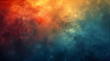 An atmospheric painting of a galaxy with swirling clouds and a serene sky photo