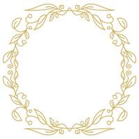 Timeless Frame Design with Filigree Border Element and Ornamental Flourishes. vector