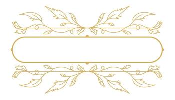 Ornamental Border Frame Design with Filigree Element and Classic Elegance. vector