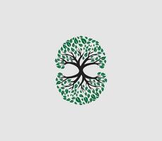 Tree design, tree leaf .tree wood. vector
