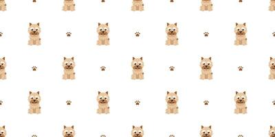 Character a cute dog seamless pattern background for design. vector