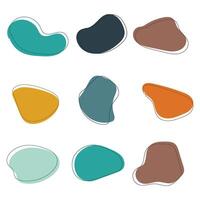 colorful abstract shapes set of different shapes vector