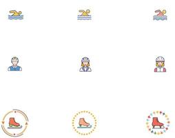 set of icons for web set vector