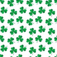 seamless shamrock pattern vector