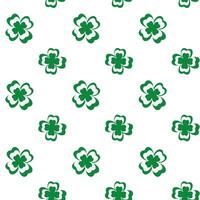 st patricks day shamrock pattern vector