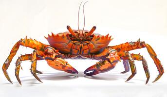 Bright Artistic Crab with Colorful Legs and Claws, Abstract Style photo