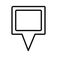 Speech bubble , Social media line design icon editable outline vector