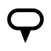 Map Pointer Icon. Flat style design. Made in illustration vector