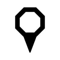Map pointer icon, illustration. vector