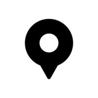Map pointer icon. Location illustration symbol. vector
