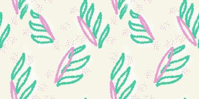 Abstract sketch organic shapes seamless pattern. hand drawn colorful unique forms print. Contemporary minimalist ornament. vector