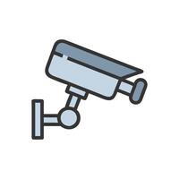 Modern Security Camera for Enhanced Surveillance vector