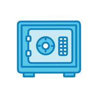 Secure Safe Deposit Box for Valuables vector
