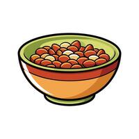 Nutritious Buckwheat Cereal for Breakfast vector
