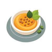 Nutritious Butternut Squash Lentil Mash Recipe vector