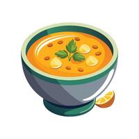 Comforting Butternut Squash Soup for Dinner vector