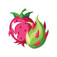 Nutritious Dragon Fruit Apple Mash for Snacks vector