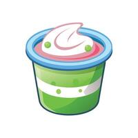 Creamy Probiotic Yogurt for Digestive Health vector