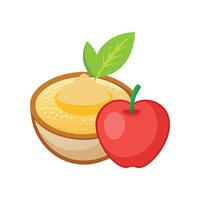 Nutritious Quinoa Apple Puree for Babies vector