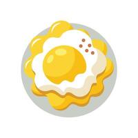 Delicious Scrambled Eggs for Breakfast vector
