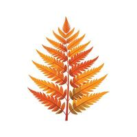 Charming Autumn Fern Plant Design vector
