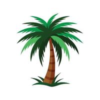Charming Cabbage Palm in Nature vector