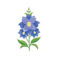 Beautiful Delphinium Adding Charm to Landscape vector