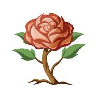Beautiful Desert Rose Adding Color to Landscape vector