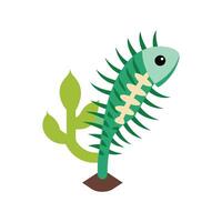 Elegant Fishbone Cactus Design vector