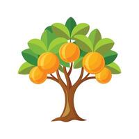 Charming Grapefruit Tree Design vector
