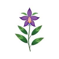 Lobelia Plant Unique Art vector